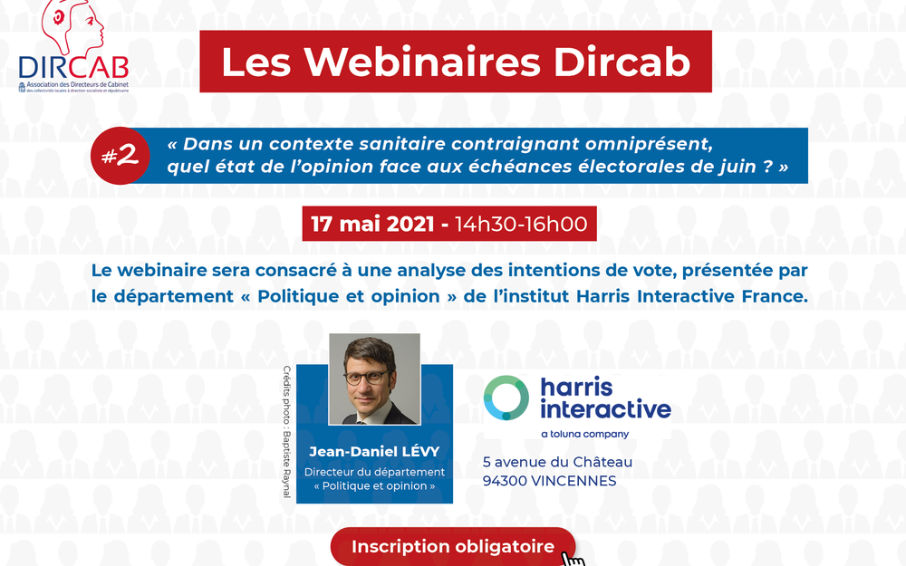 Webinaire Dircab #2 : intentions de vote échéances électorales juin 2021